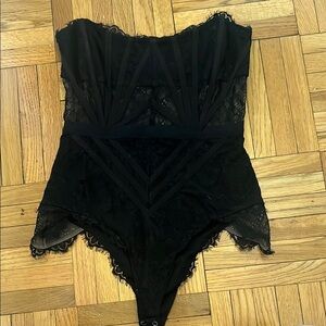 NBD Black Lace Bodysuit / Corset